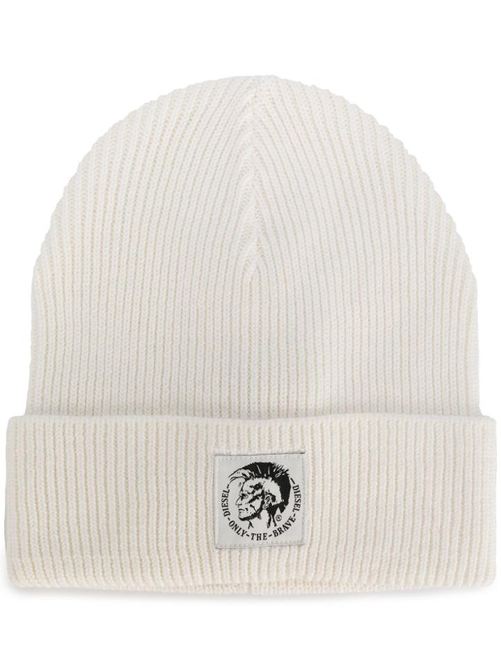 Diesel K-coder Beanie - White