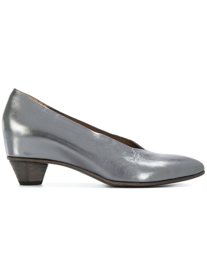 Del Carlo Almond Toe Pumps - Grey