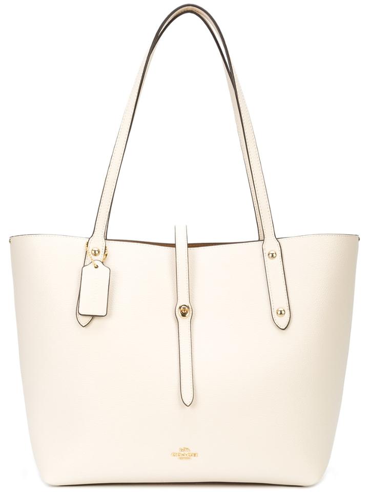 Coach Border Rivet Rogue Tote - Pink & Purple