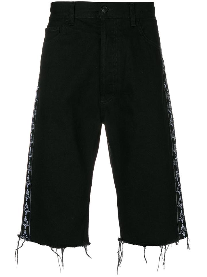 Marcelo Burlon County Of Milan Marcelo Burlon X Kappa Denim Shorts -