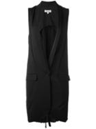 Io Ivana Omazic Long Waistcoat, Women's, Size: 42, Black, Polyester/spandex/elastane/wool