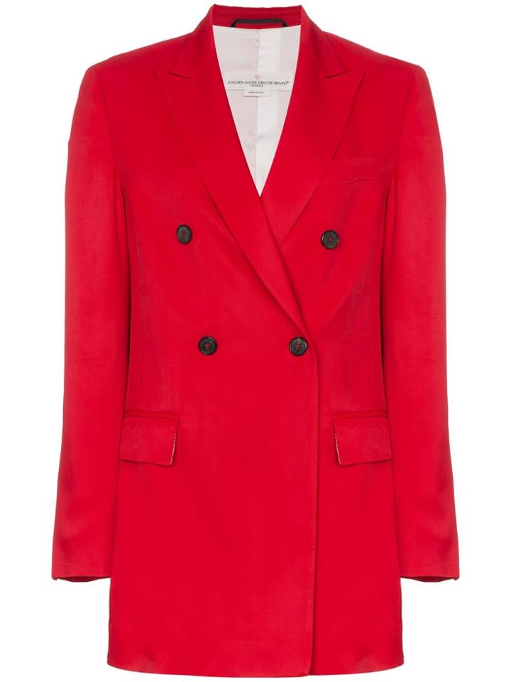 Golden Goose Deluxe Brand Valerie Double Breasted Blazer - Red