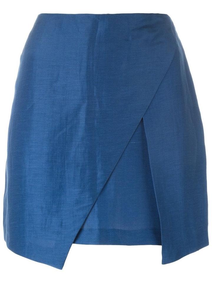Romeo Gigli Pre-owned Wrap Mini Skirt - Blue