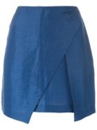 Romeo Gigli Pre-owned Wrap Mini Skirt - Blue