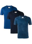 Maison Margiela Pack Of Three Tie-dye T-shirt - Blue