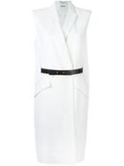 Issa 'dalton' Sleeveless Coat, Women's, Size: Small, White, Polyester/viscose/wool/leather