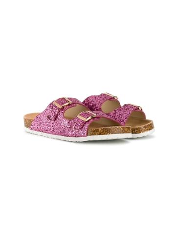 Colors Of California Kids Teen Glitter Slip-on Sandals - Pink