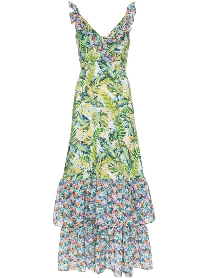 All Things Mochi Amanda Floral Maxi Dress - Green
