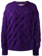 Isabel Marant Étoile Chunky Interlock Knit Jumper - Purple