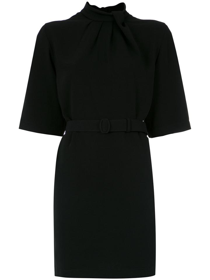 Lilly Sarti Belted Shift Dress - Black