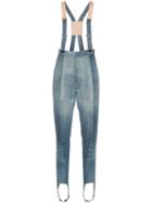 Ronald Van Der Kemp Patchwork Skinny Jeans - Blue