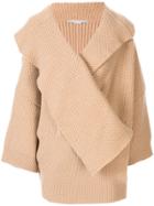 Stella Mccartney Oversized Chunky-knit Cardi-coat - Brown