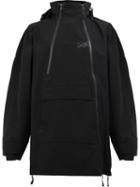 Yang Li Zip-detail Hooded Coat, Men's, Size: 48, Black, Polyamide/polyurethane/spandex/elastane