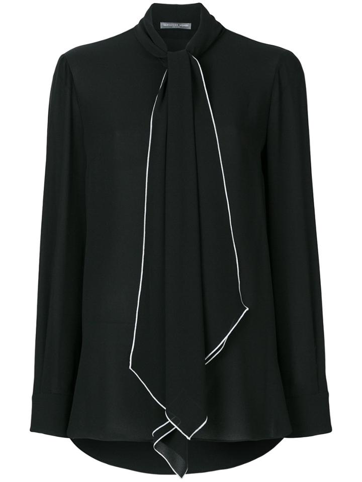 Alexander Mcqueen Tie-neck Blouse - Black