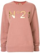 Nº21 Relaxed-fit Logo Sweatshirt - Pink