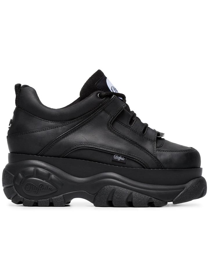 Buffalo Black 1339 Platform Sneakers