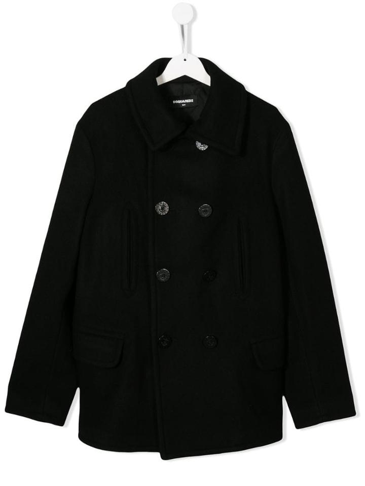 Dsquared2 Kids Double Buttoned Jacket - Black