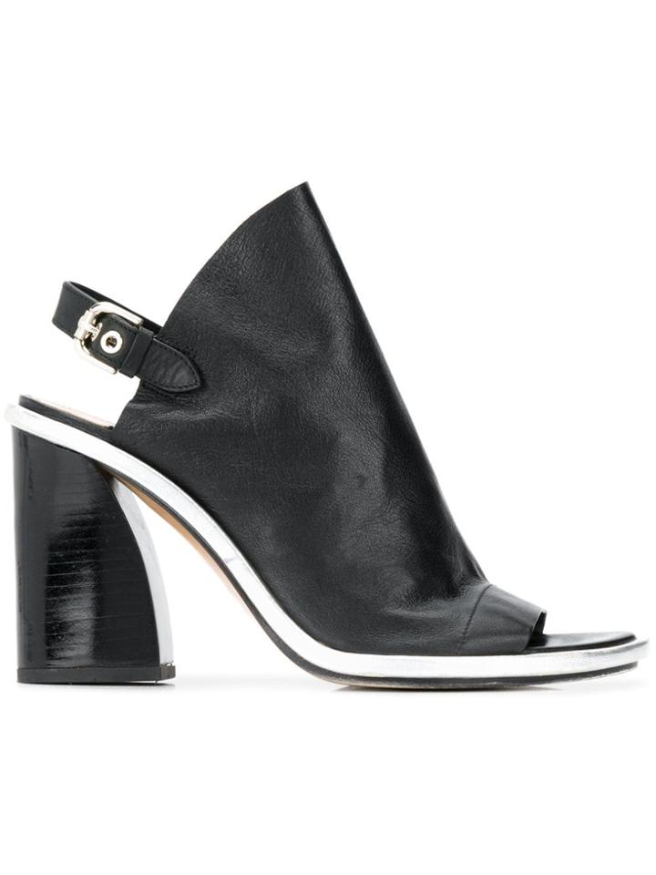 Premiata Angled Heel Sandals - Black