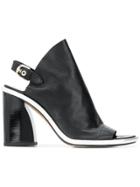 Premiata Angled Heel Sandals - Black