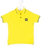 Stone Island Junior - Logo Polo Shirt - Kids - Cotton/spandex/elastane - 6 Yrs, Yellow/orange