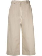 Nehera Cropped Flared Trousers - Neutrals