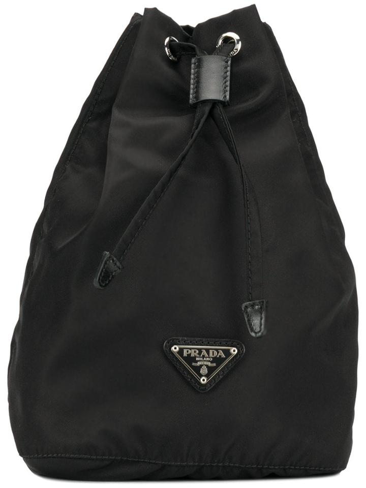 Prada Nylon Bucket Make-up Bag - Black