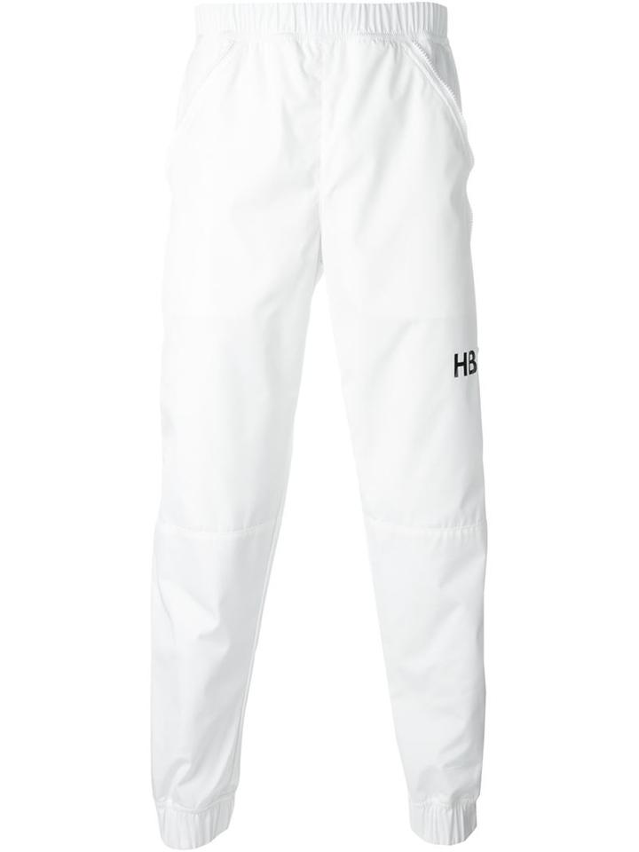 Hood By Air Side Logo Track Pants, Men's, Size: Xl, White, Polyester