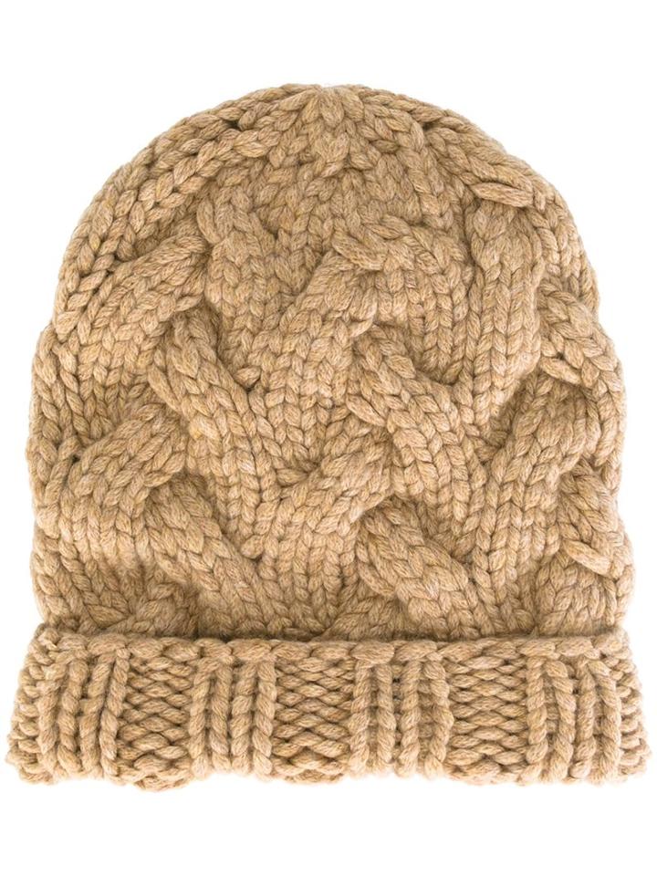 Antonia Zander 'lotte' Beanie, Women's, Nude/neutrals, Cashmere