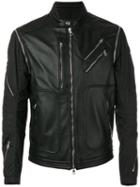 Moncler - Raoul Jacket - Men - Leather/nylon - 3, Black, Leather/nylon