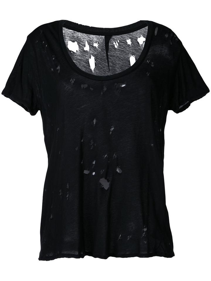 Unravel Project - Classic T-shirt - Women - Cotton - S, Women's, Black, Cotton