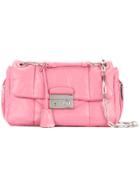 Prada Vintage Double Chain Shoulder Bag - Pink & Purple