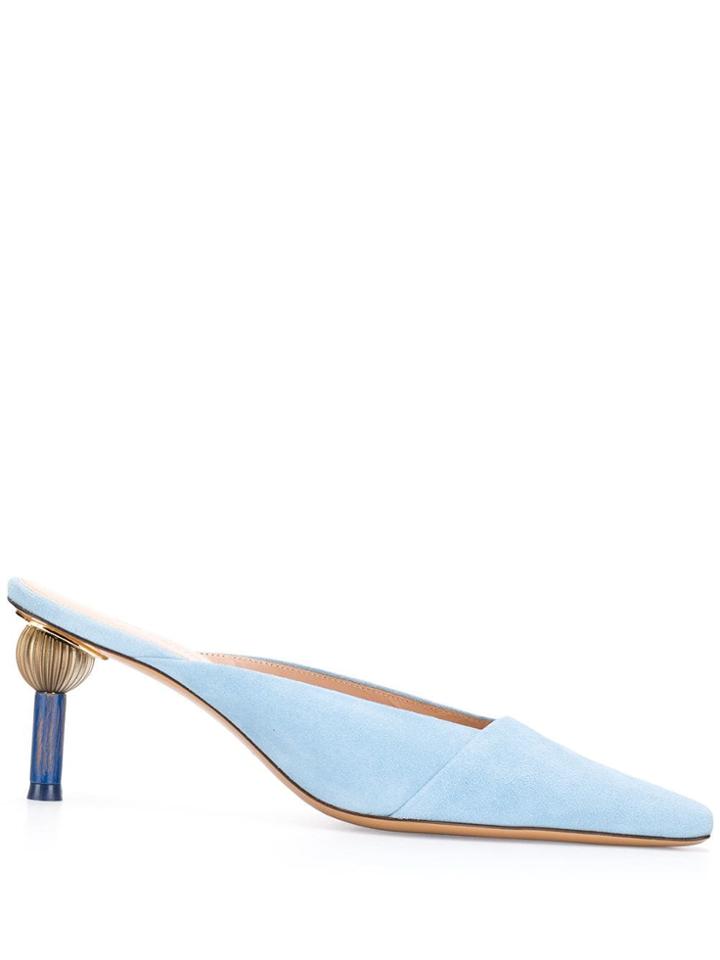 Jacquemus Pointed Mules - Blue