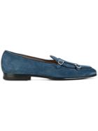 Edhen Milano Monk Strap Loafers - Blue