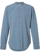 Vince Nehru Collar Denim Shirt, Men's, Size: Xl, Cotton