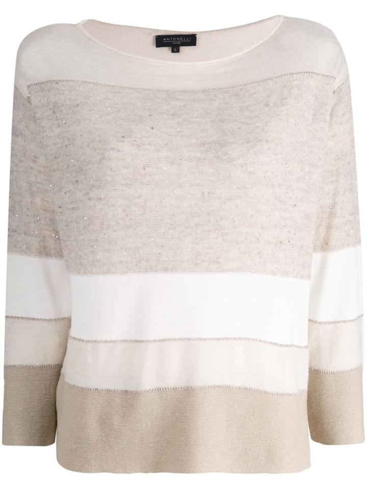 Antonelli Striped Jumper - Neutrals
