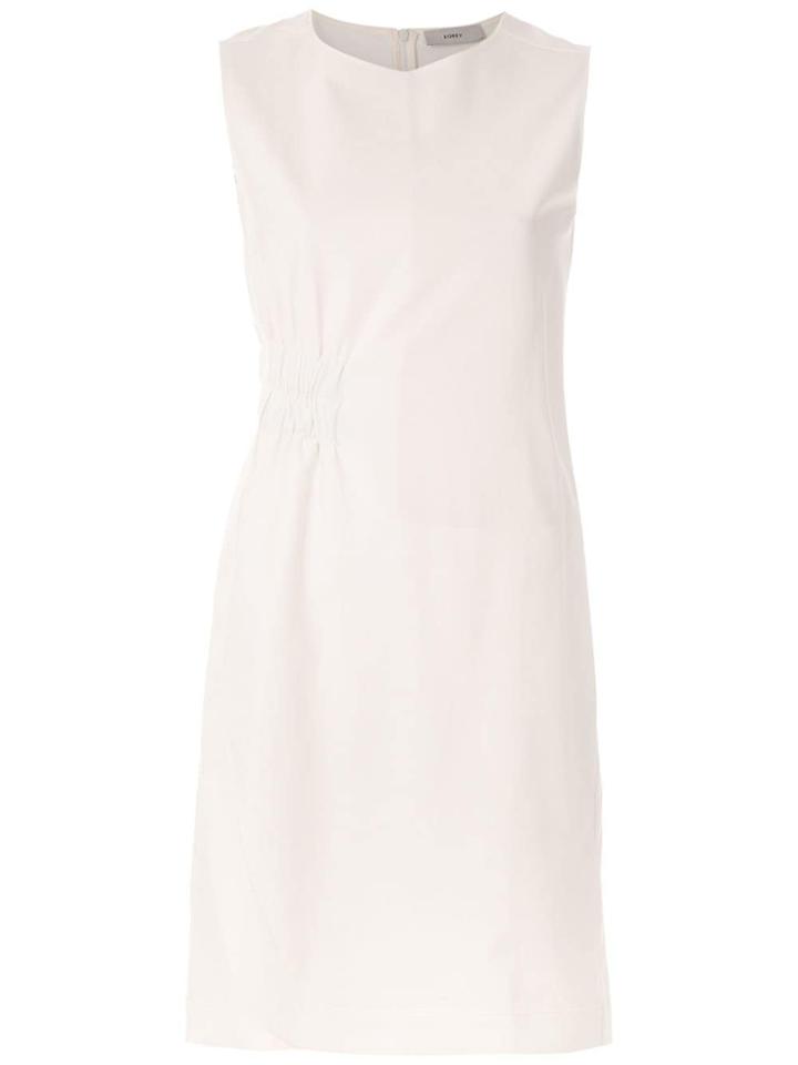 Egrey Panelled Dress - White