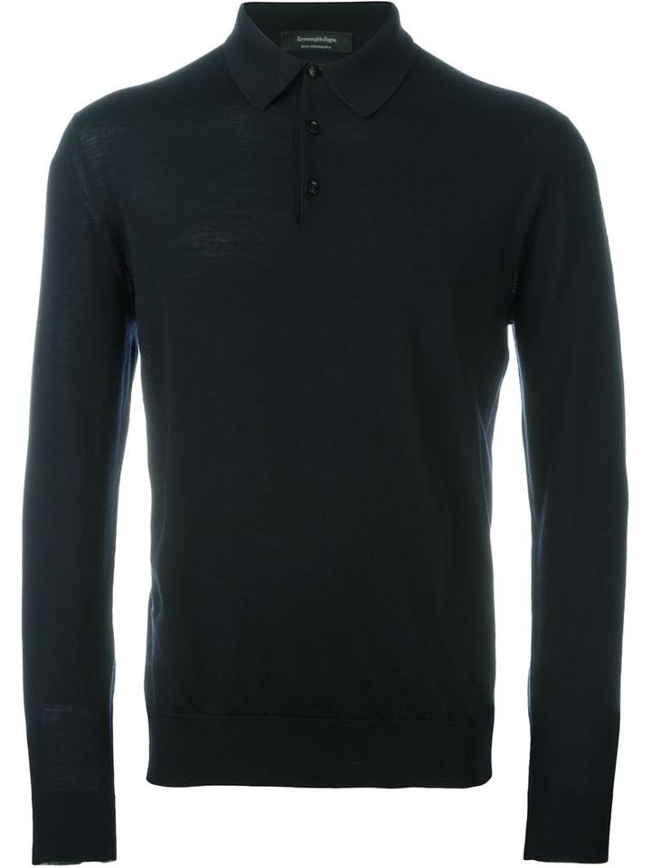 Ermenegildo Zegna Long Sleeve Polo Shirt