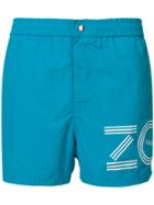 Kenzo Logo Swim Shorts - Blue