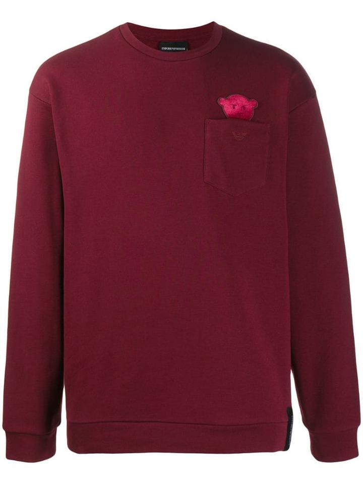 Emporio Armani Teddy Embroidered Sweatshirt