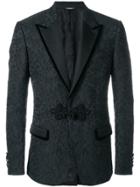 Dolce & Gabbana Brocade Embroidered Blazer - Black