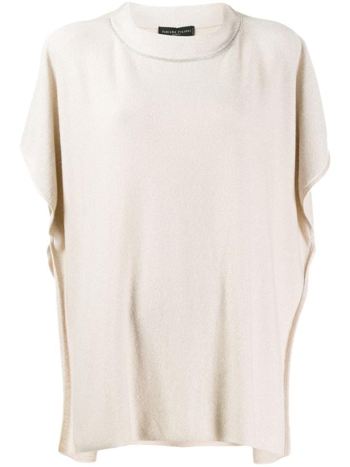 Fabiana Filippi Oversized Knitted Top - Neutrals