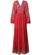 Ulla Johnson Long Peasant Dress, Size: 0, Red, Polyester/silk