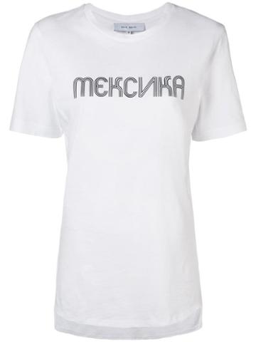 Kris Goyri Mekcnka Print T-shirt - 114 White