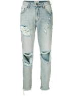 One Teaspoon Distressed High-rise Jeans - Blue