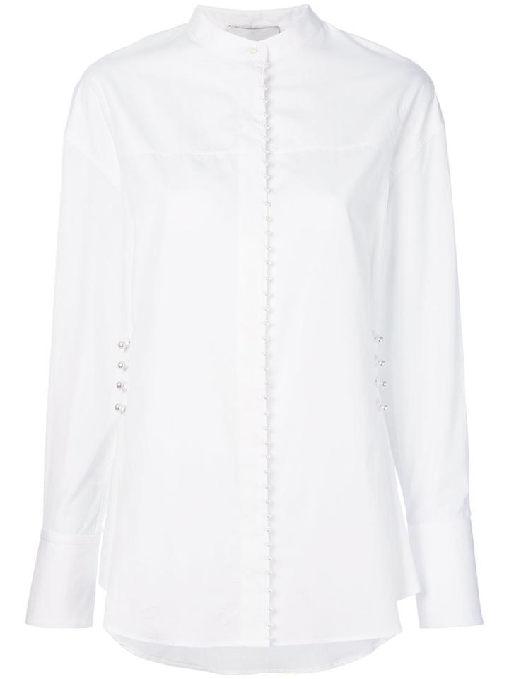 3.1 Phillip Lim - Long-sleeve Shirt - Women - Cotton - 6, White, Cotton