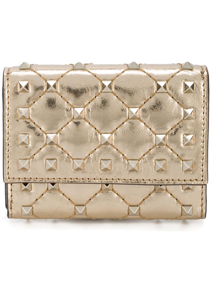 Valentino Valentino Garavani Rockstud Spike Wallet - Metallic