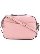 Gucci - Logo Embossed Shoulder Bag - Women - Leather - One Size, Pink/purple, Leather