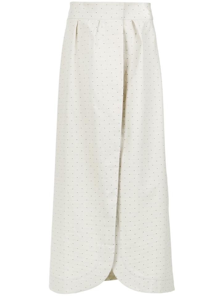 Lilly Sarti Polka Dot Skirt - White