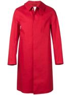 Mackintosh Single Breasted Raincoat - Red