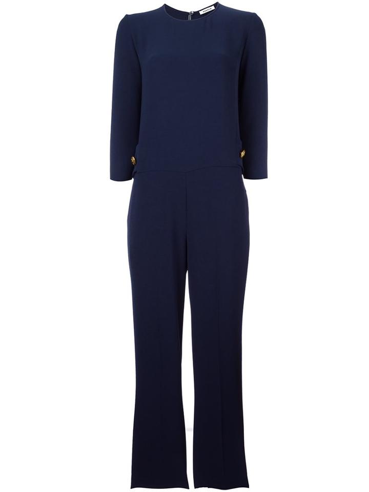 P.a.r.o.s.h. 'pirata' Jumpsuit, Women's, Size: Small, Blue, Polyester/spandex/elastane